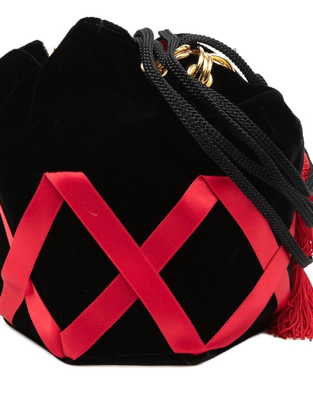 Rare Vintage 1976 YSL Yves Saint Laurent Opera Ballets Russes Velvet bag COA inc